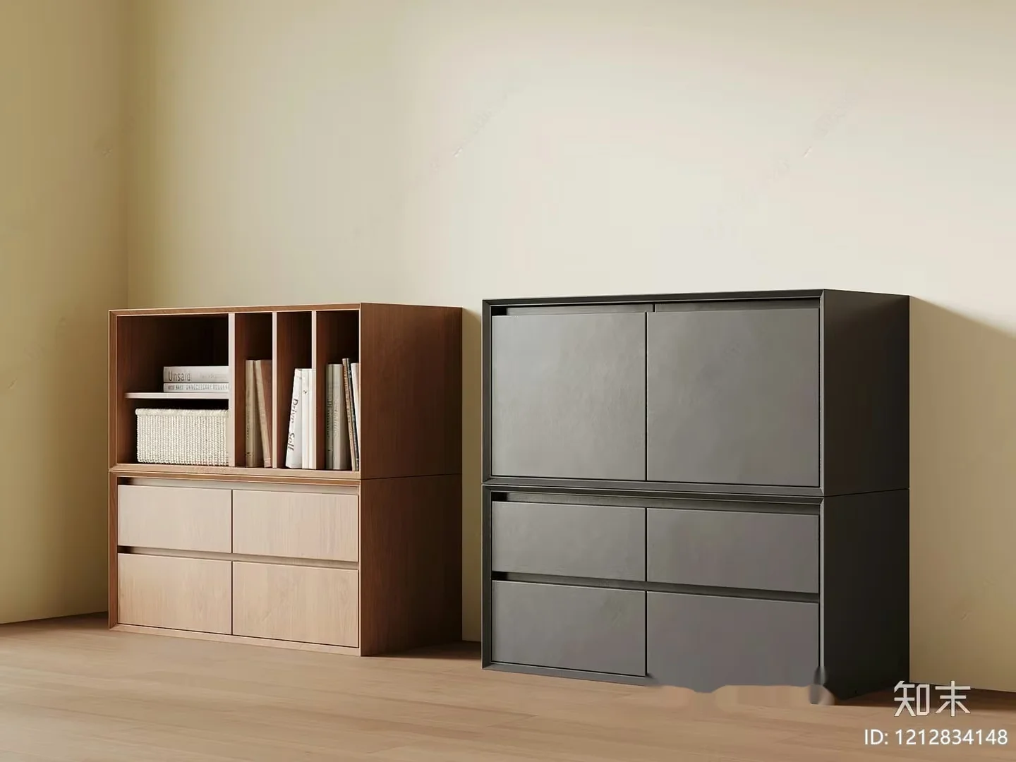 Modern Storage Units 3D Model – 18174 – VRAY Render
