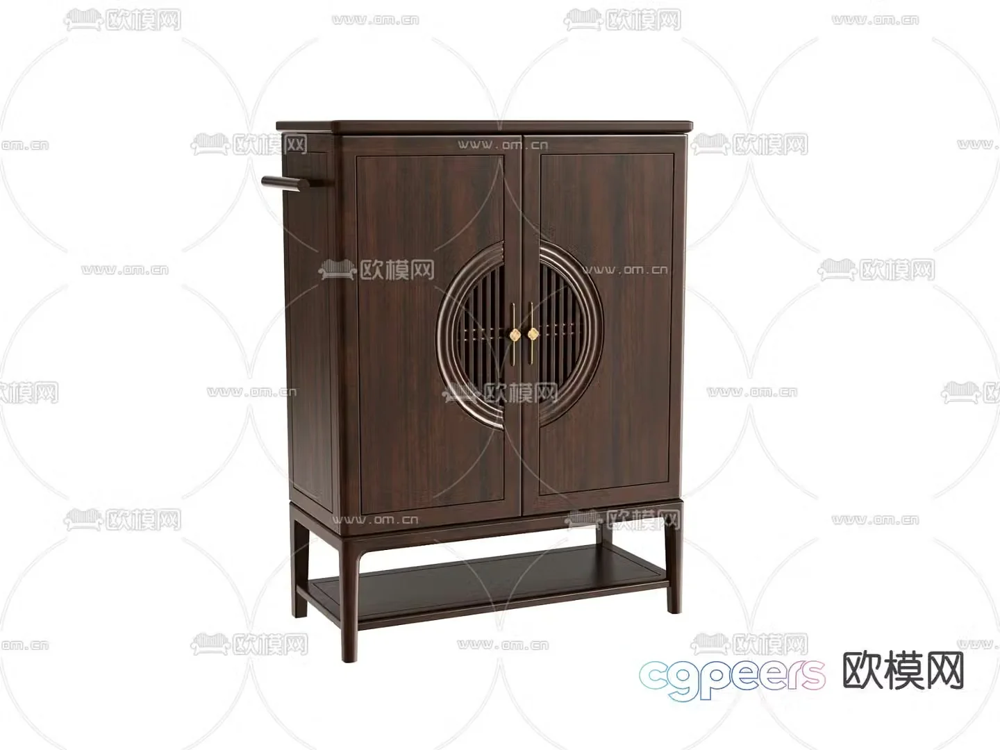 New Chinese style shoe cabinet 3d model