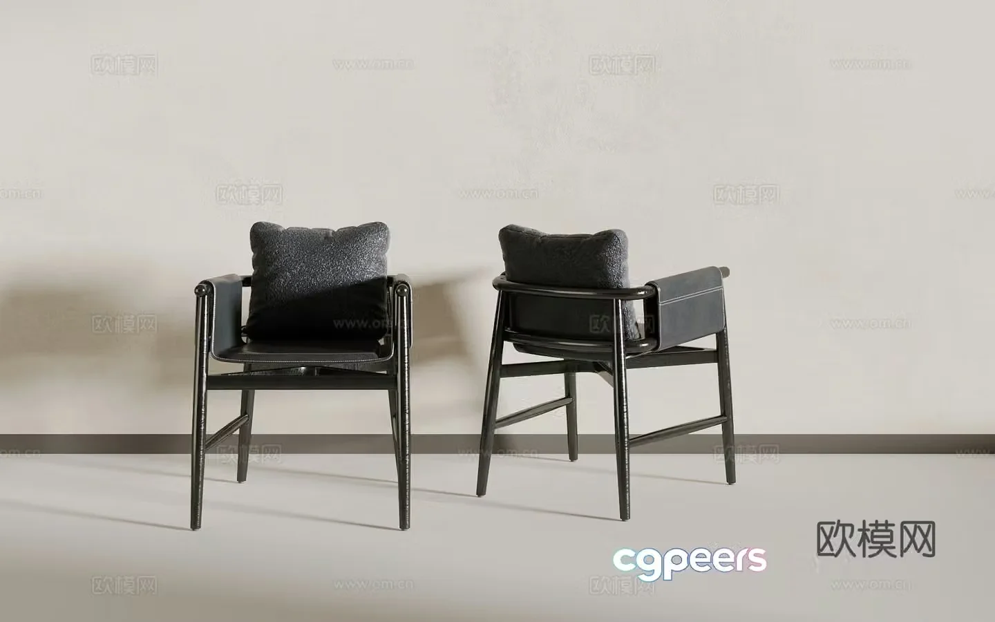 Modern single chair 3d model