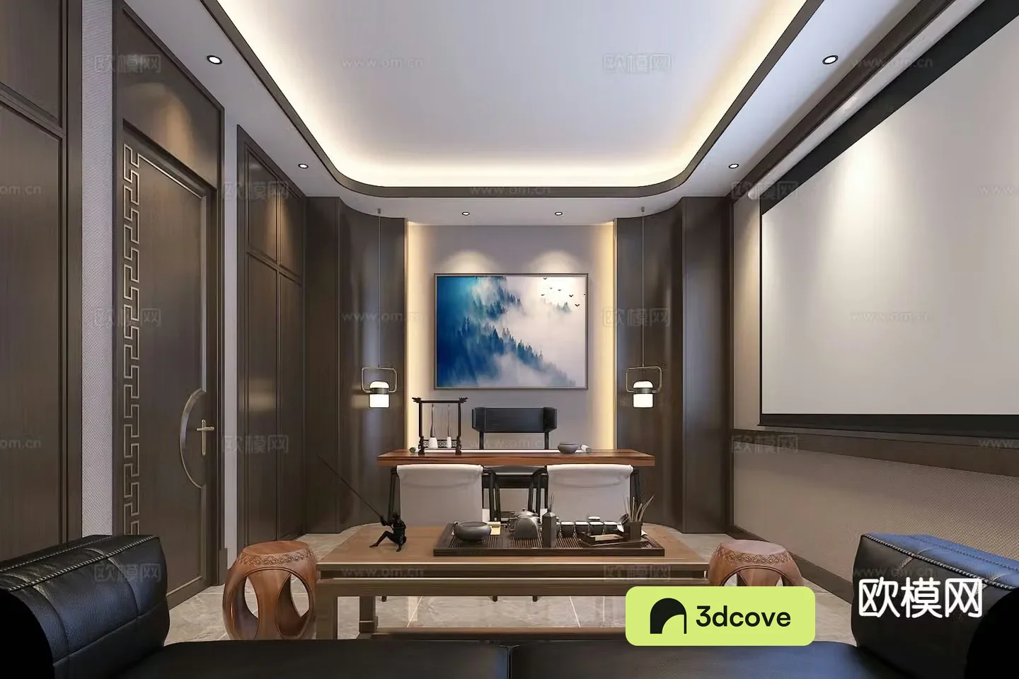 New Chinese style study
