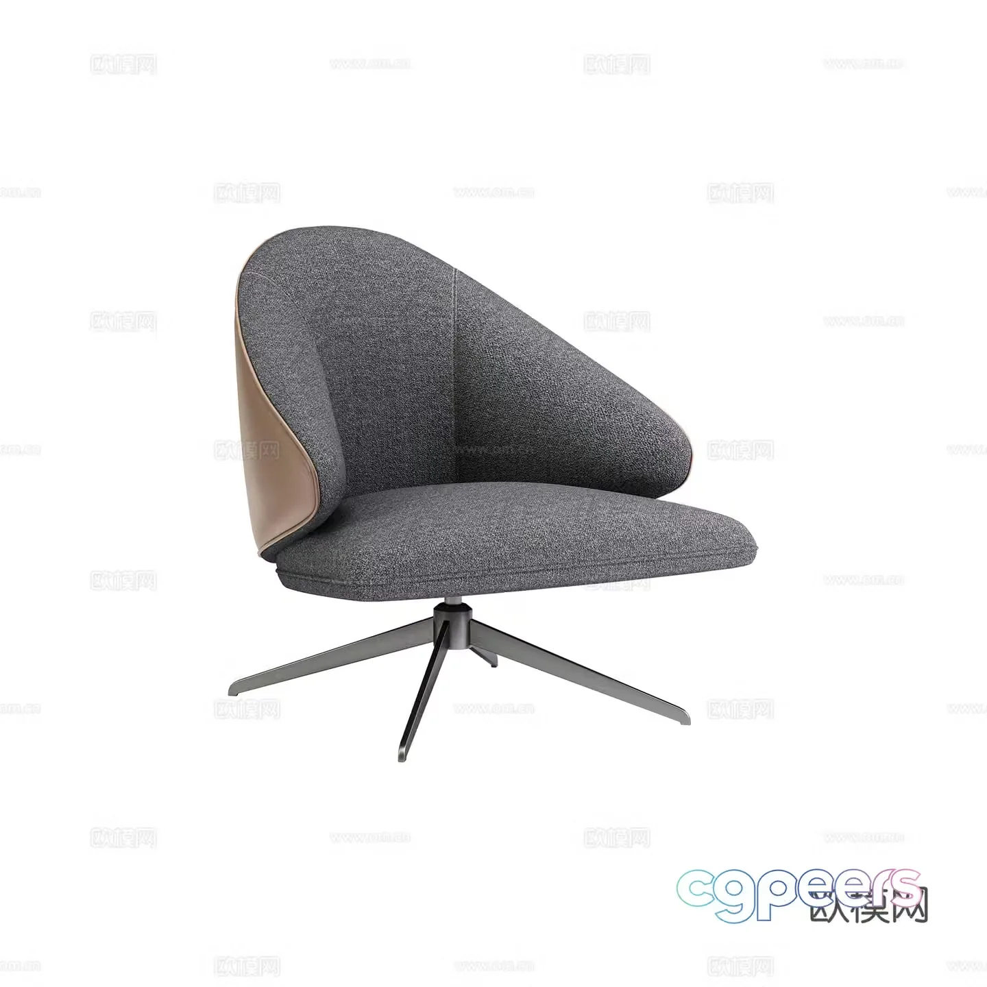 Modern chair leisure chair 3d model