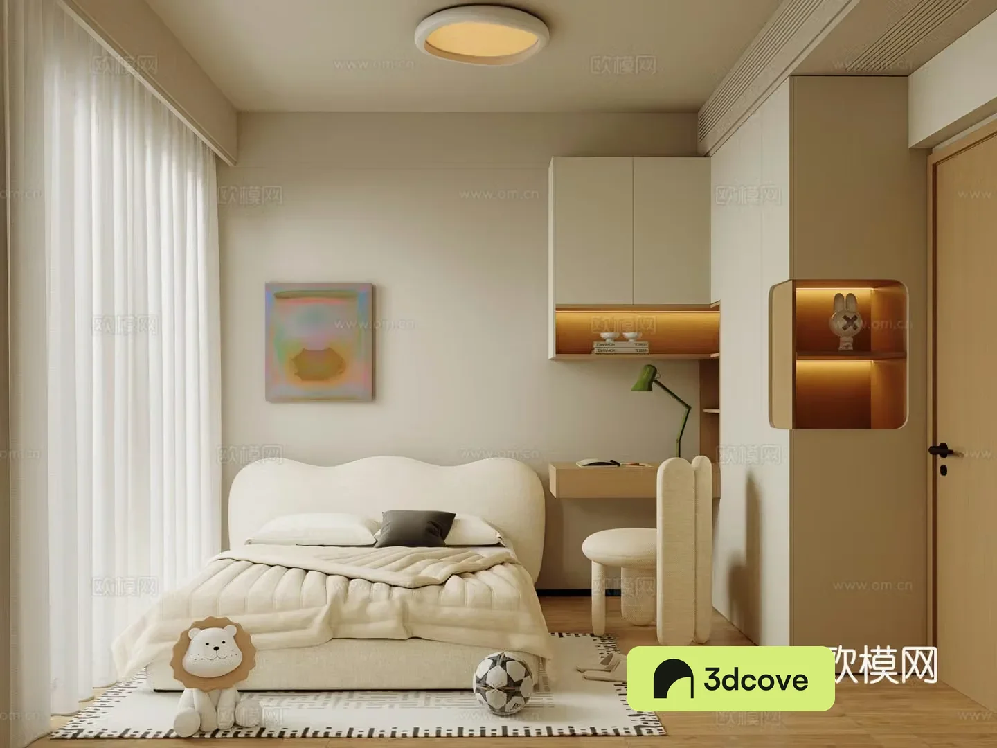 Modern Cream Home Bedroom Children’s Room