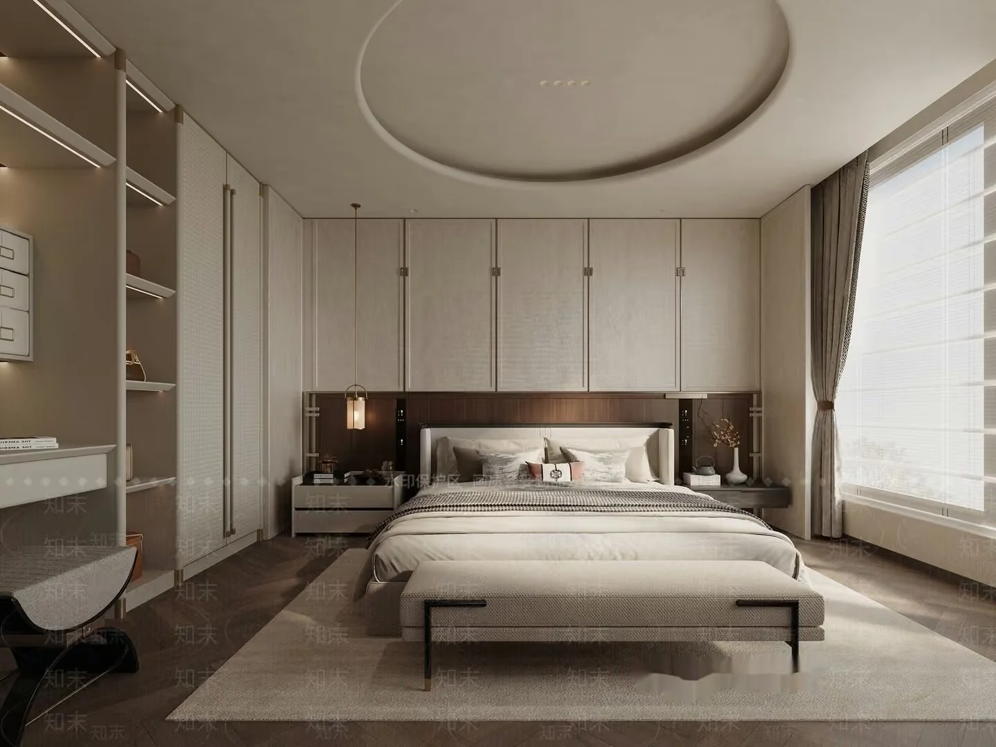 Modern Minimalist Bedroom 3D Model – 10486 – VRAY Render