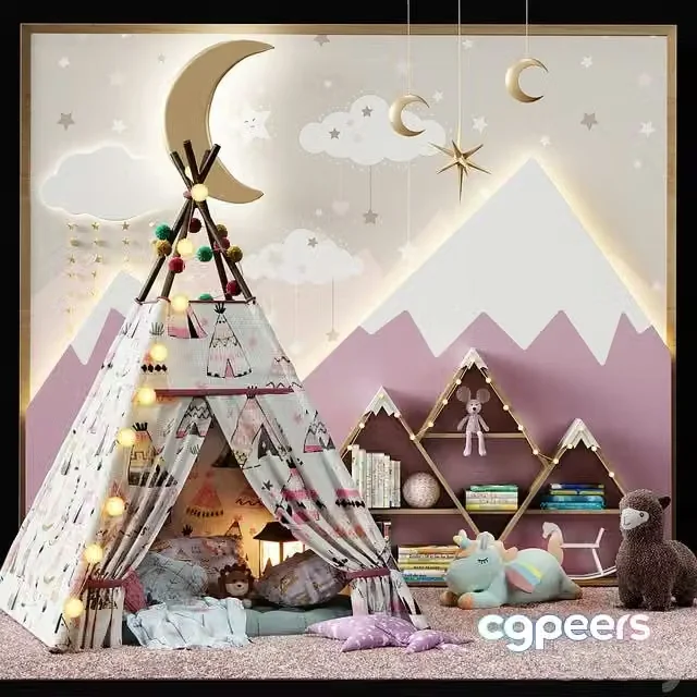 3ds Max Free – Childroom decor vol5