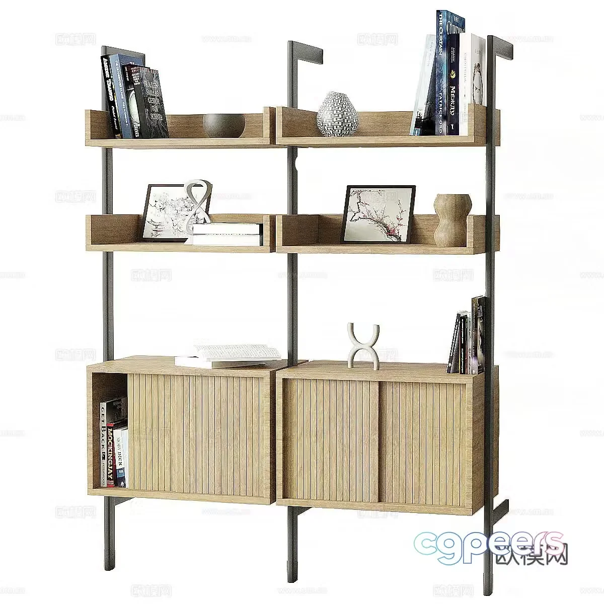 Modern Nordic Dennett Decorative Cabinet 3D Model