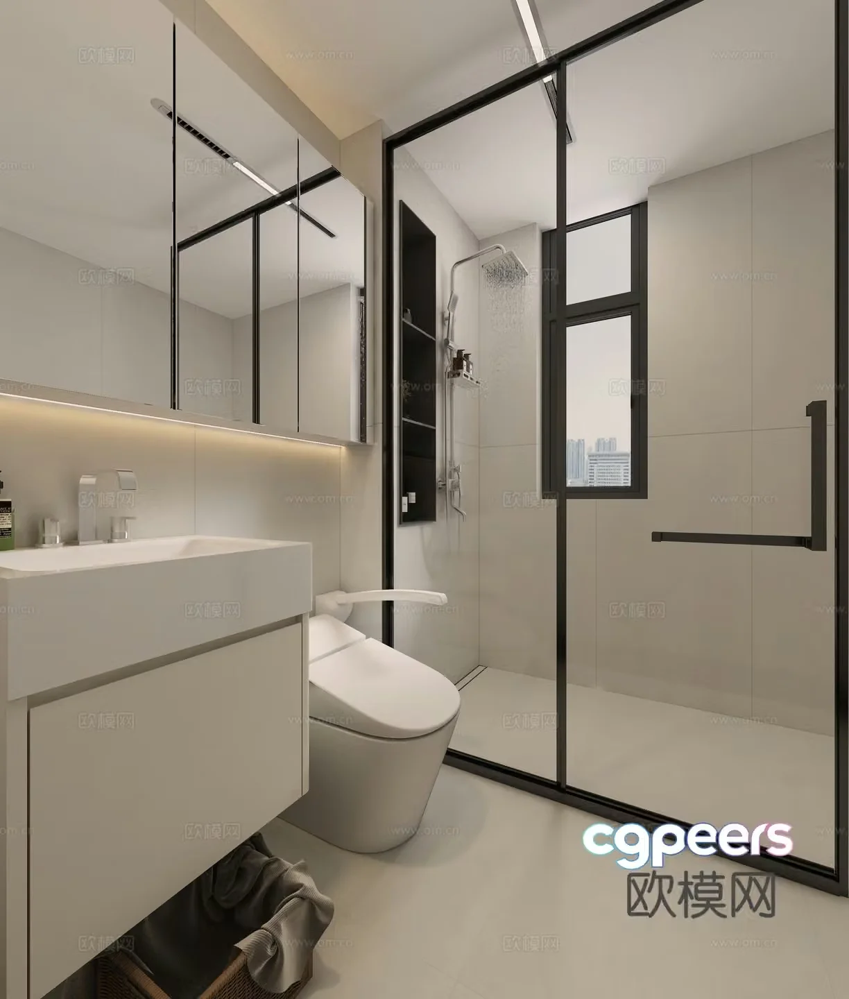 Modern bathroom 3d model