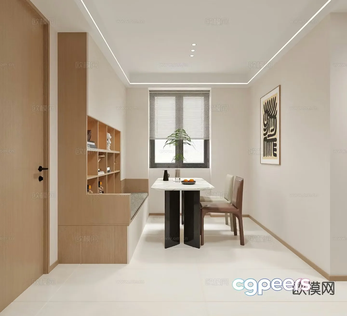 Modern restaurant 3d model