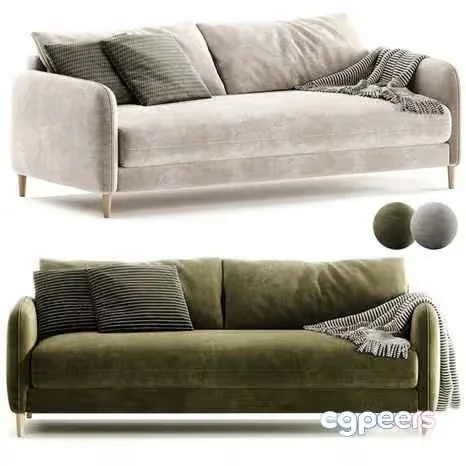 Modern Two Sofas 3D Model – 16155 – CORONA Render