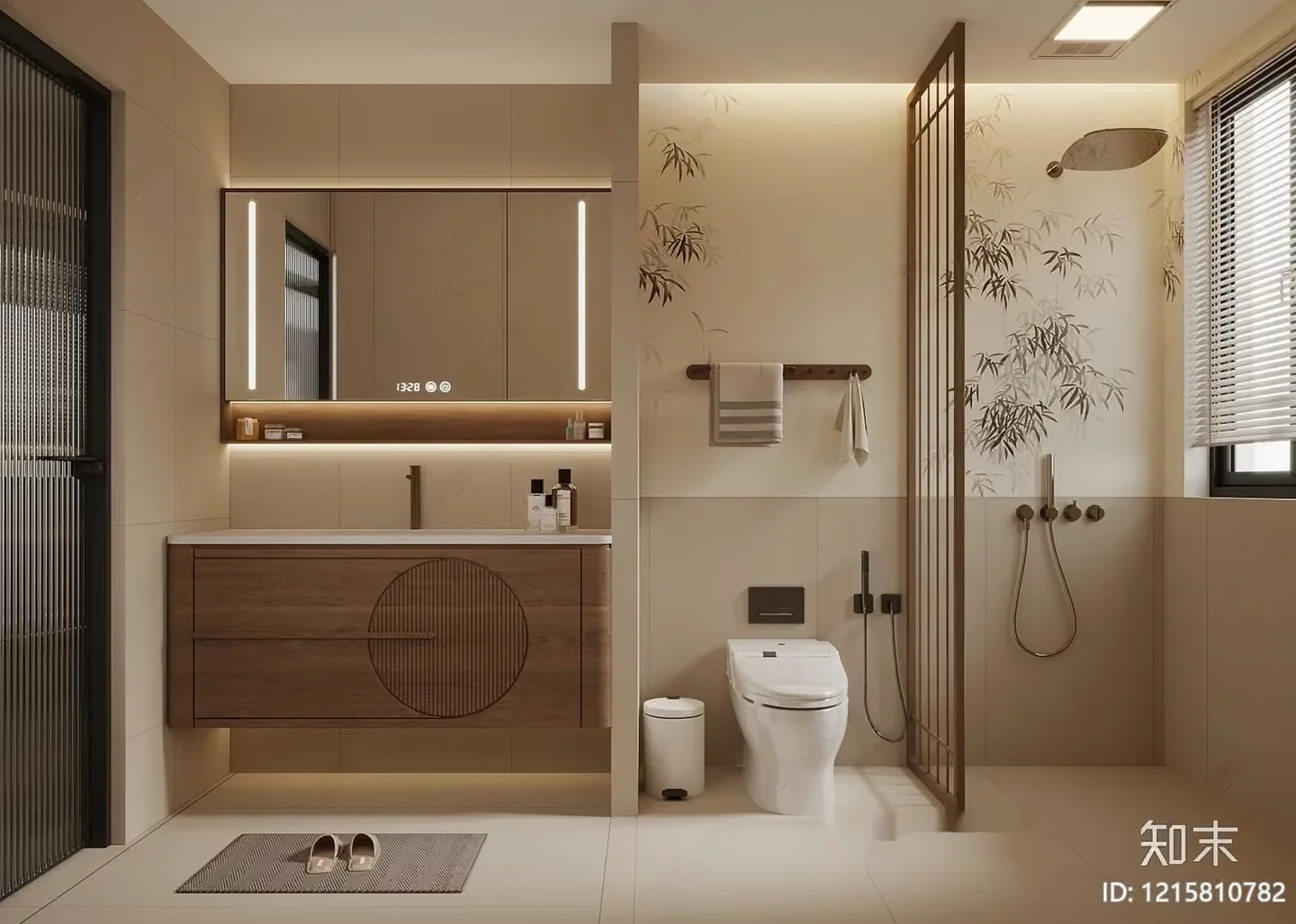 Modern Bathroom Design 3D Model – 18427 – VRAY Render