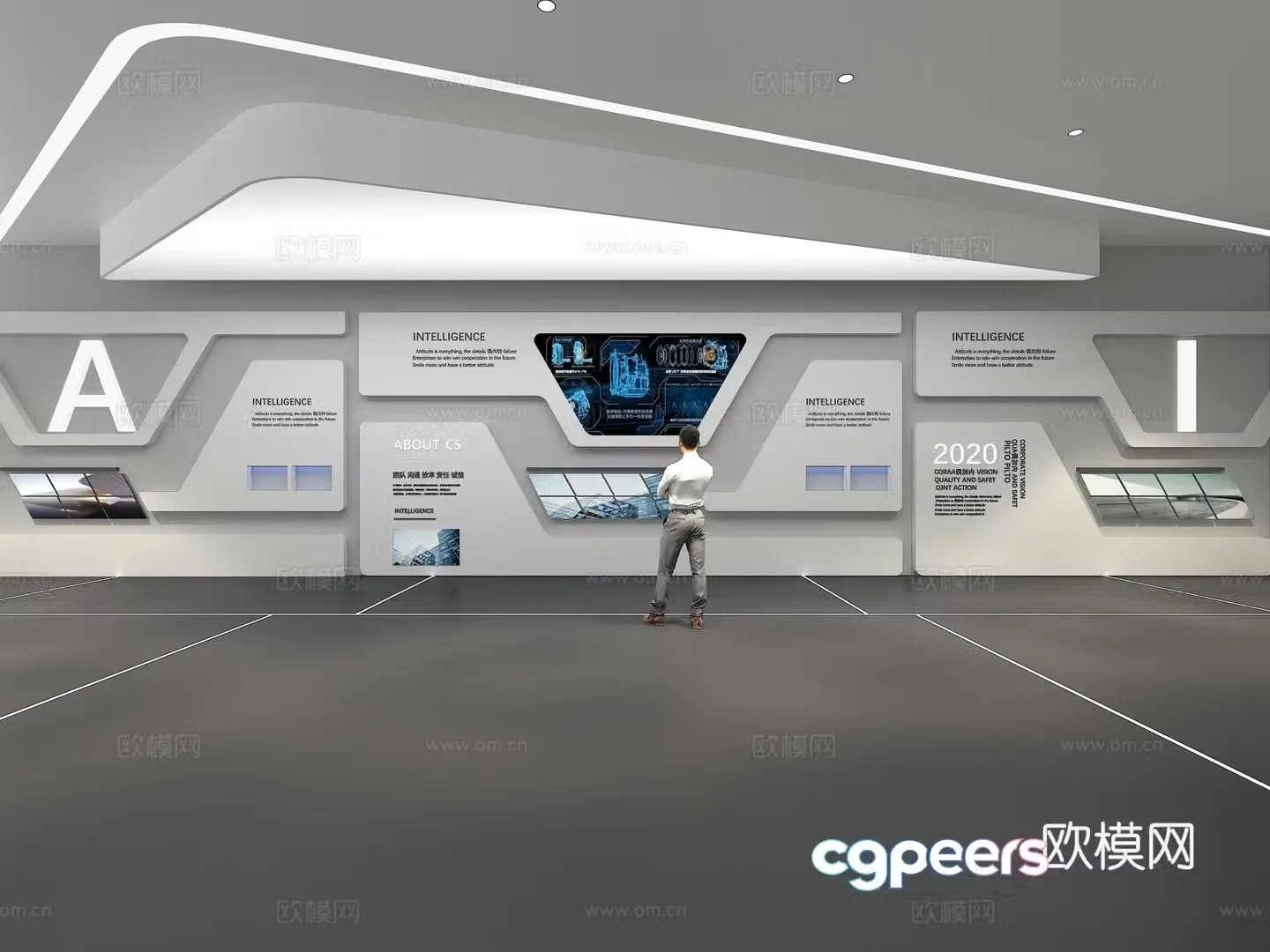 Cultural Wall Corporate Culture Wall Display Wall Classroom Exhibition Hall Campus Culture AI3d Model