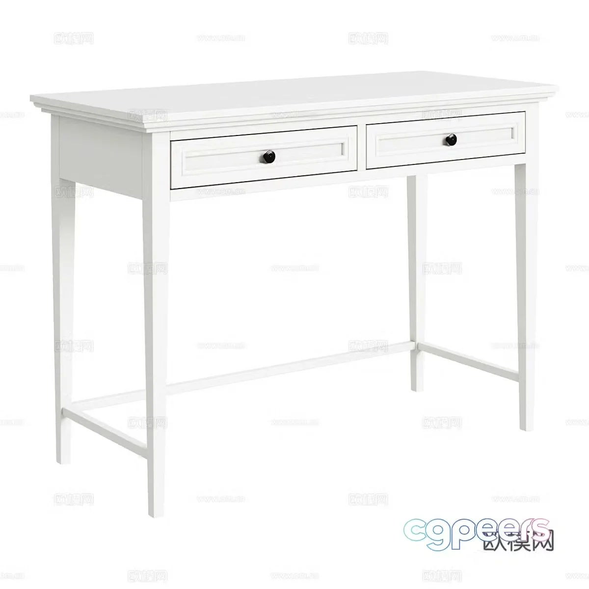 American simple Junior desk 3d model