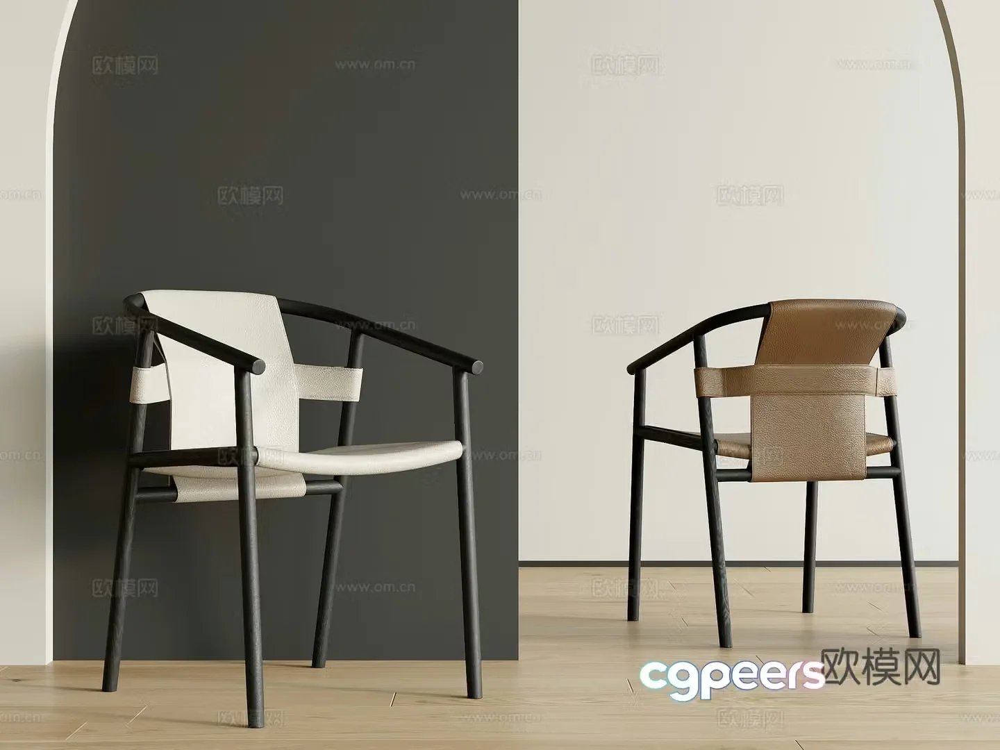 Modern dining chair 3d model