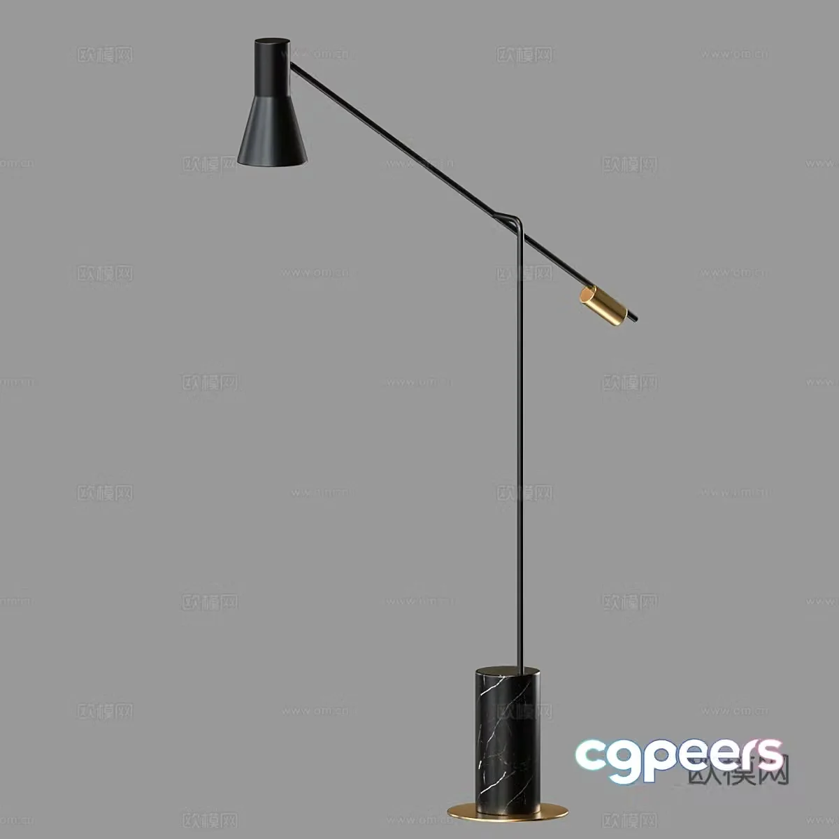 Modern minimalist floor lamp 3d model