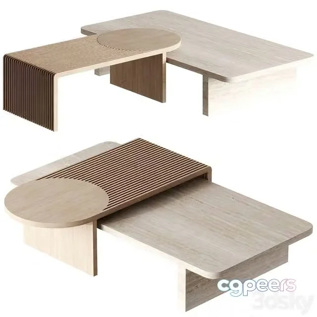 3ds Max Free – Stick and Stone center table by Dooq