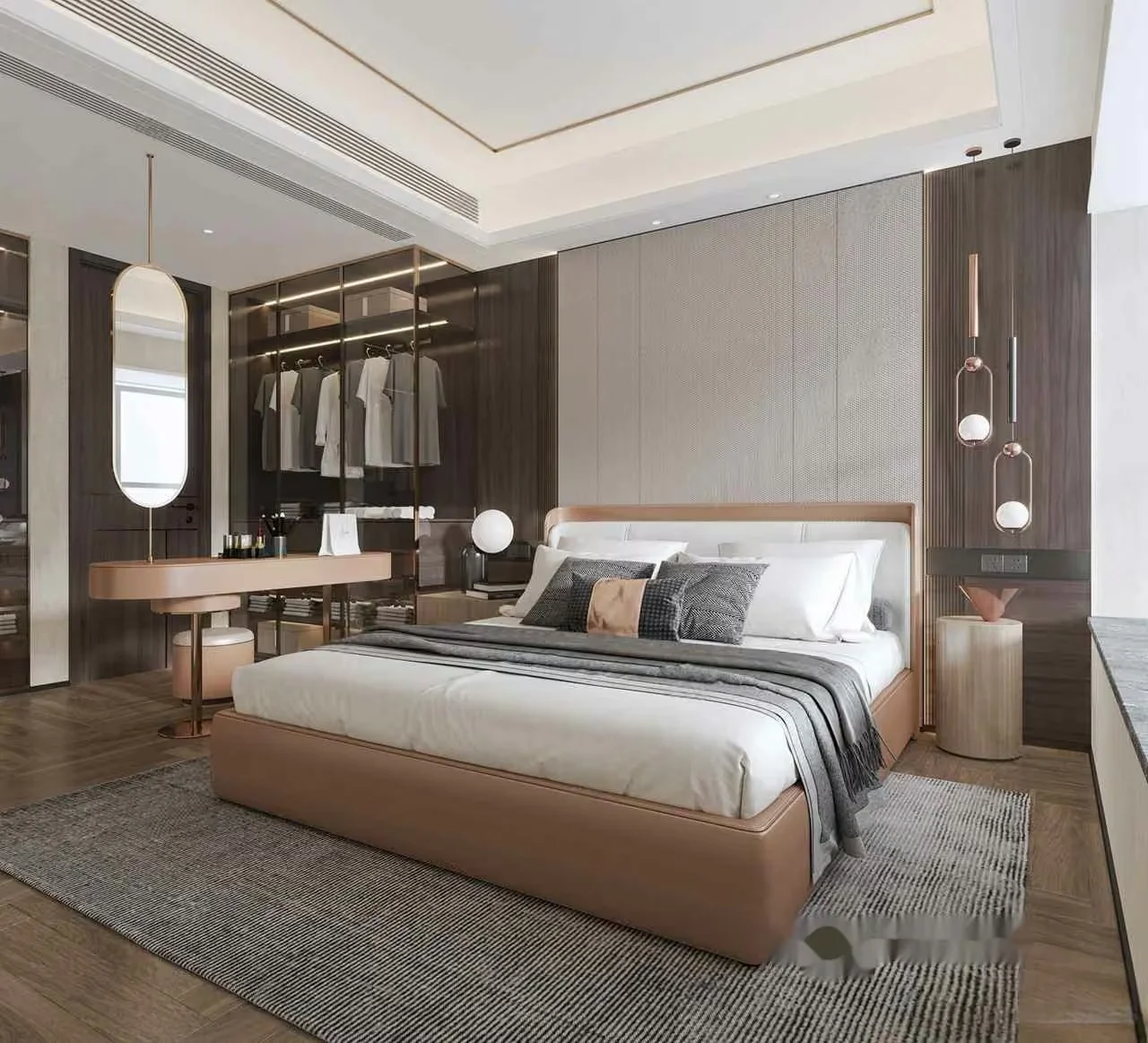 Cozy Modern Bedroom 3D Model – 12361 – VRAY Render