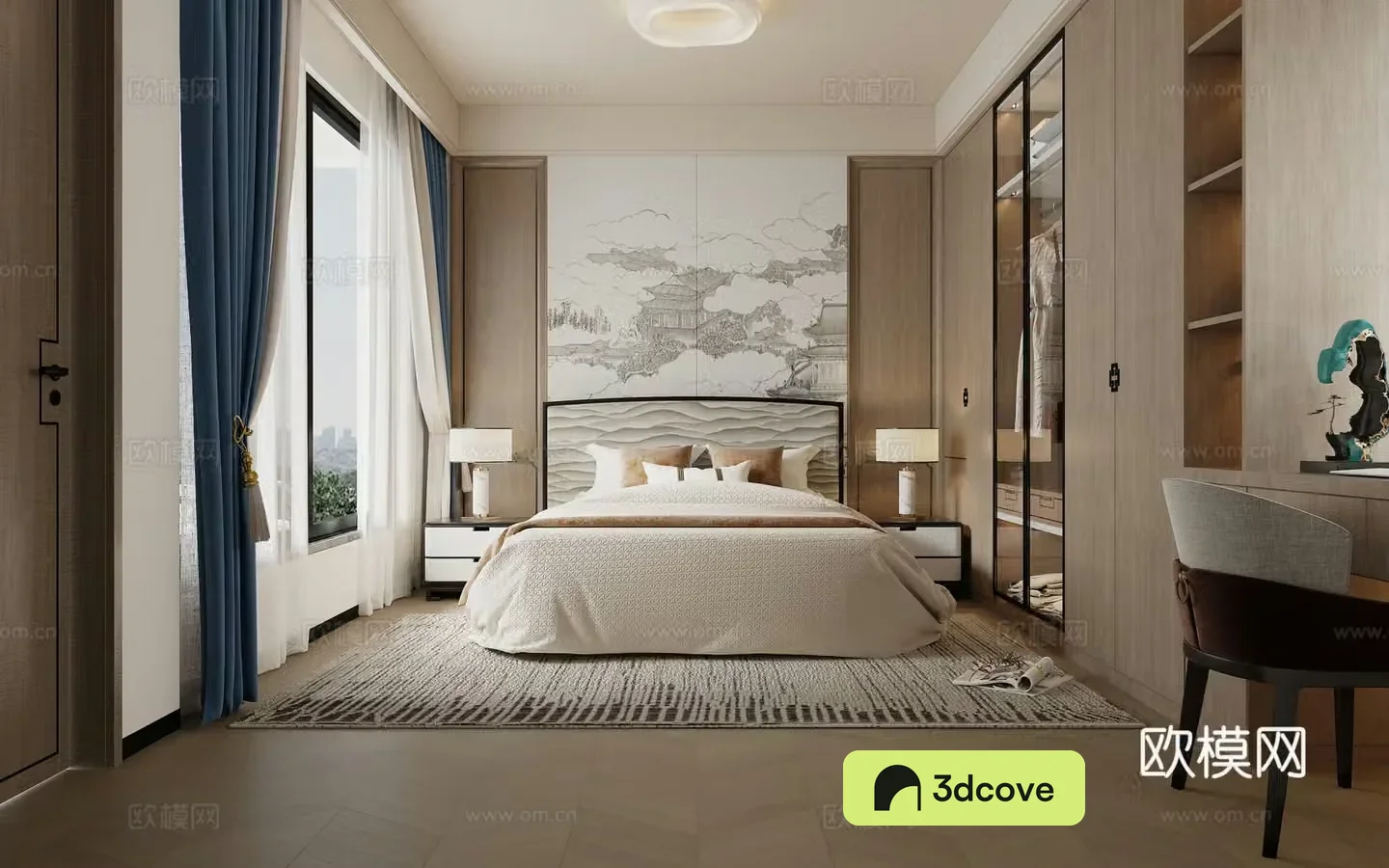 New Chinese bedroom