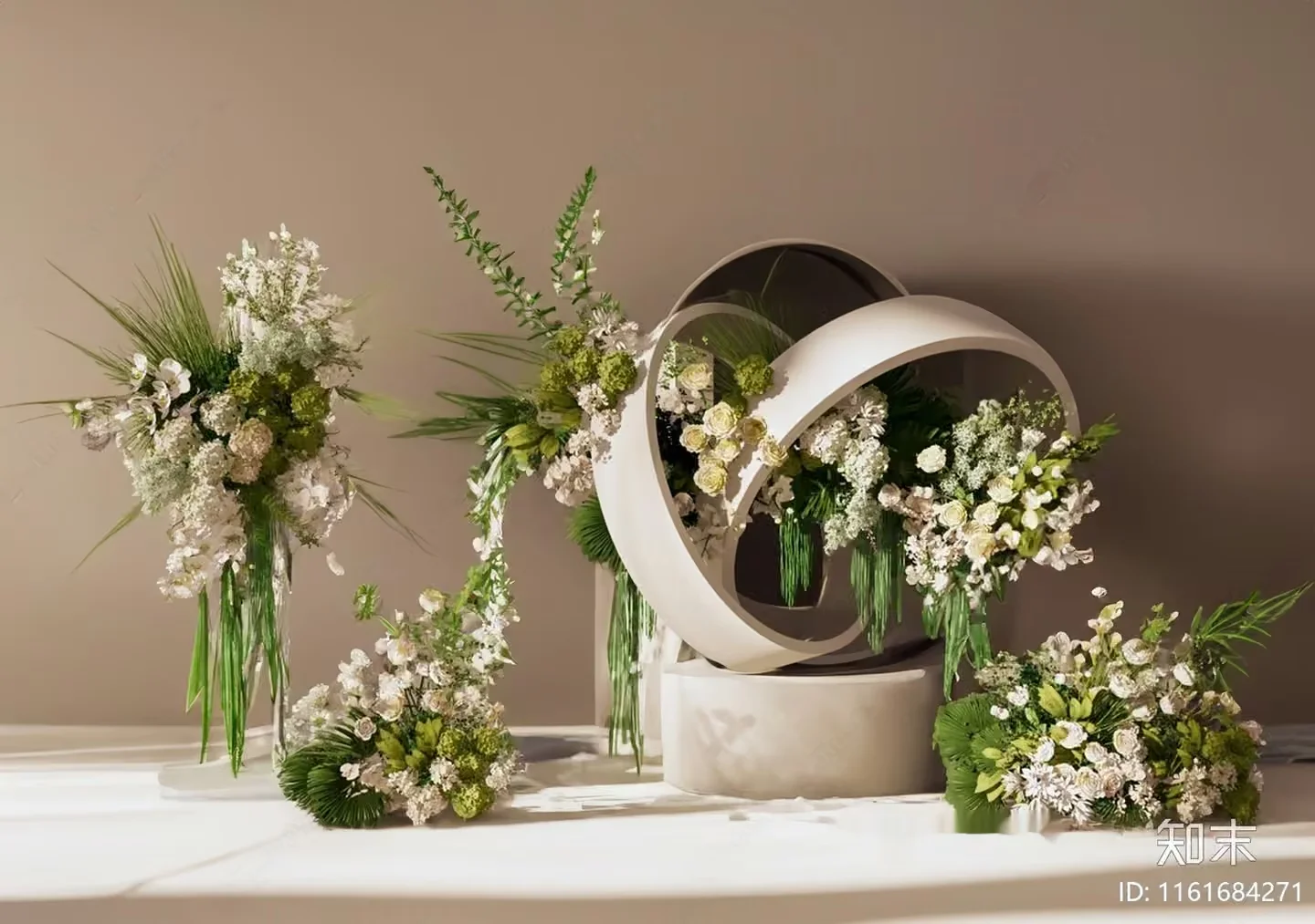 A Modern Floral Arrangement 3D Model – 20402 – VRAY Render