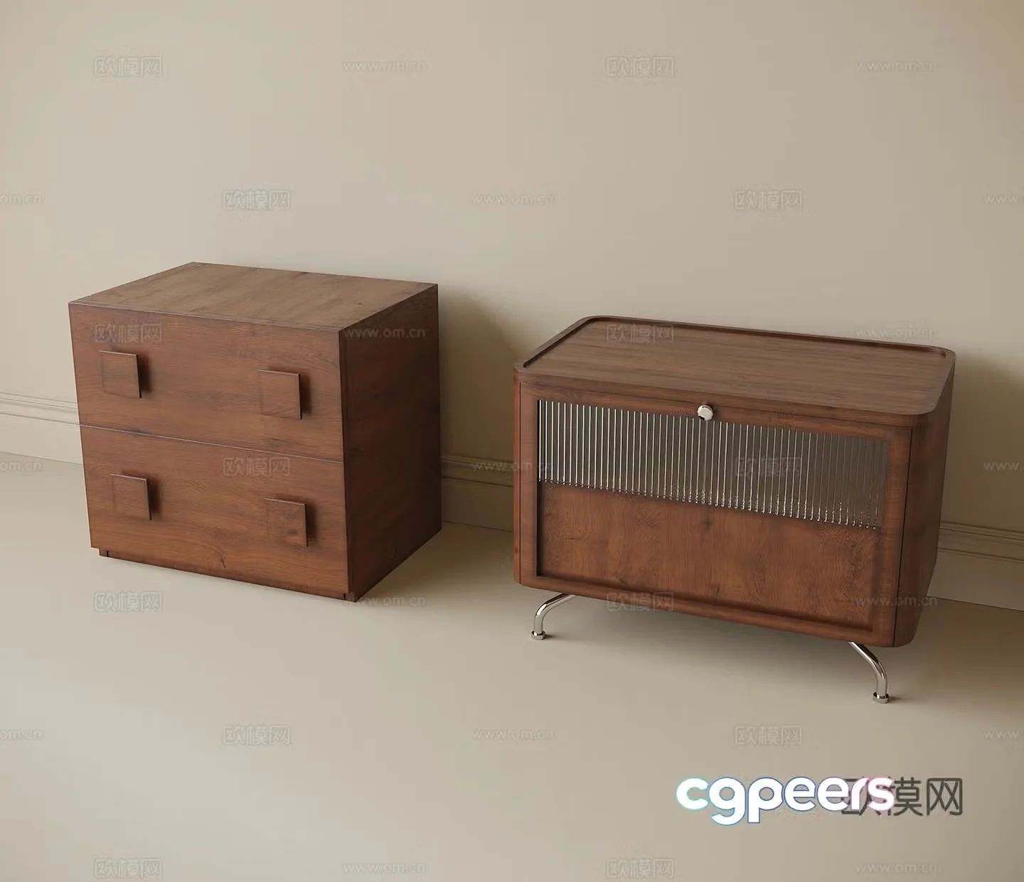 Modern night table 3d model