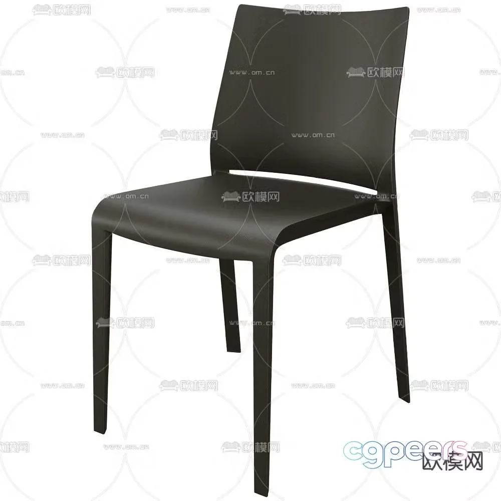 Desalto dining chair single chair 3d model