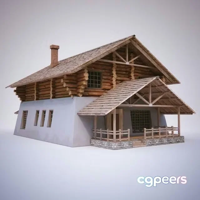3ds Max Free – Log Cabin