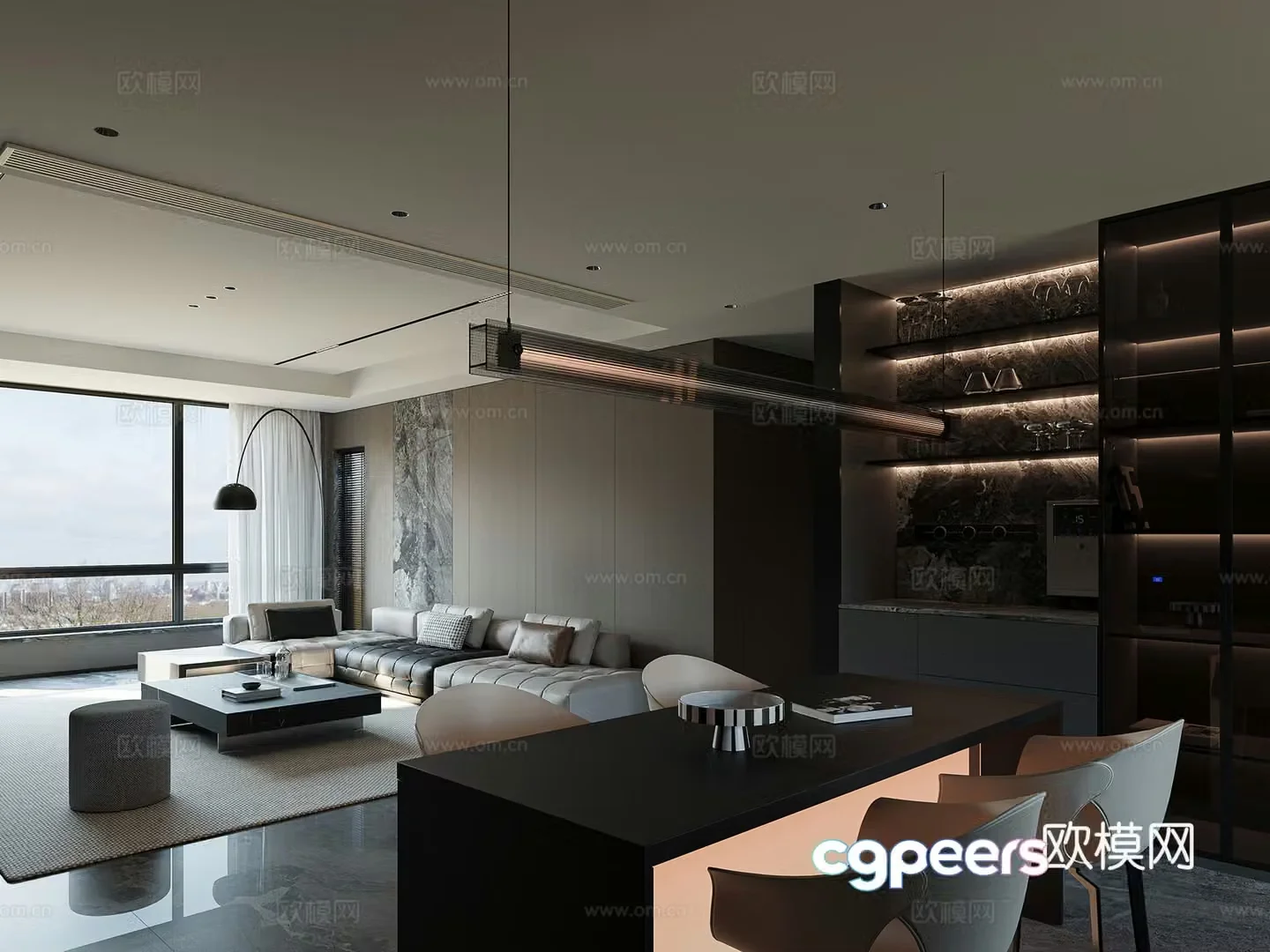 Italian restaurant 3D model