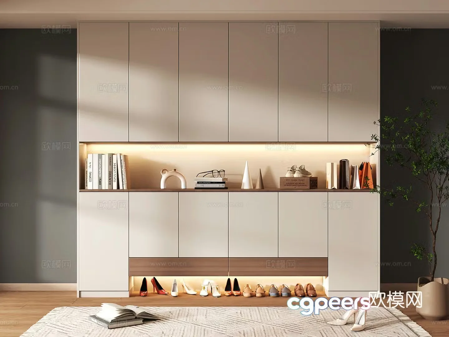 Shoe cabinet design shoe cabinet partition shoe cabinet porch shoe cabinet hotel shoe cabinet 3D model