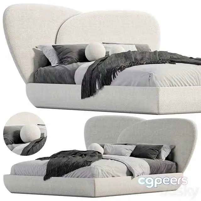 3ds Max Free – Curve Bed by 1stDIBS