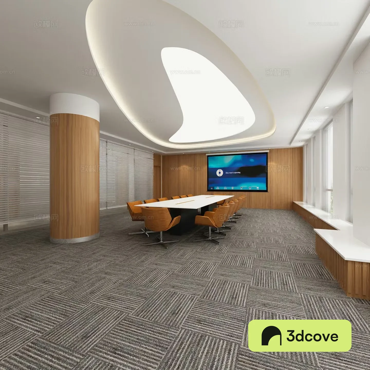 Modern conference room office area manager room