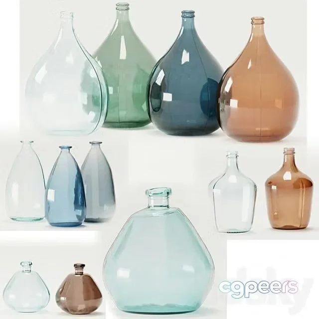 3ds Max Free – Set of Vases Izolia