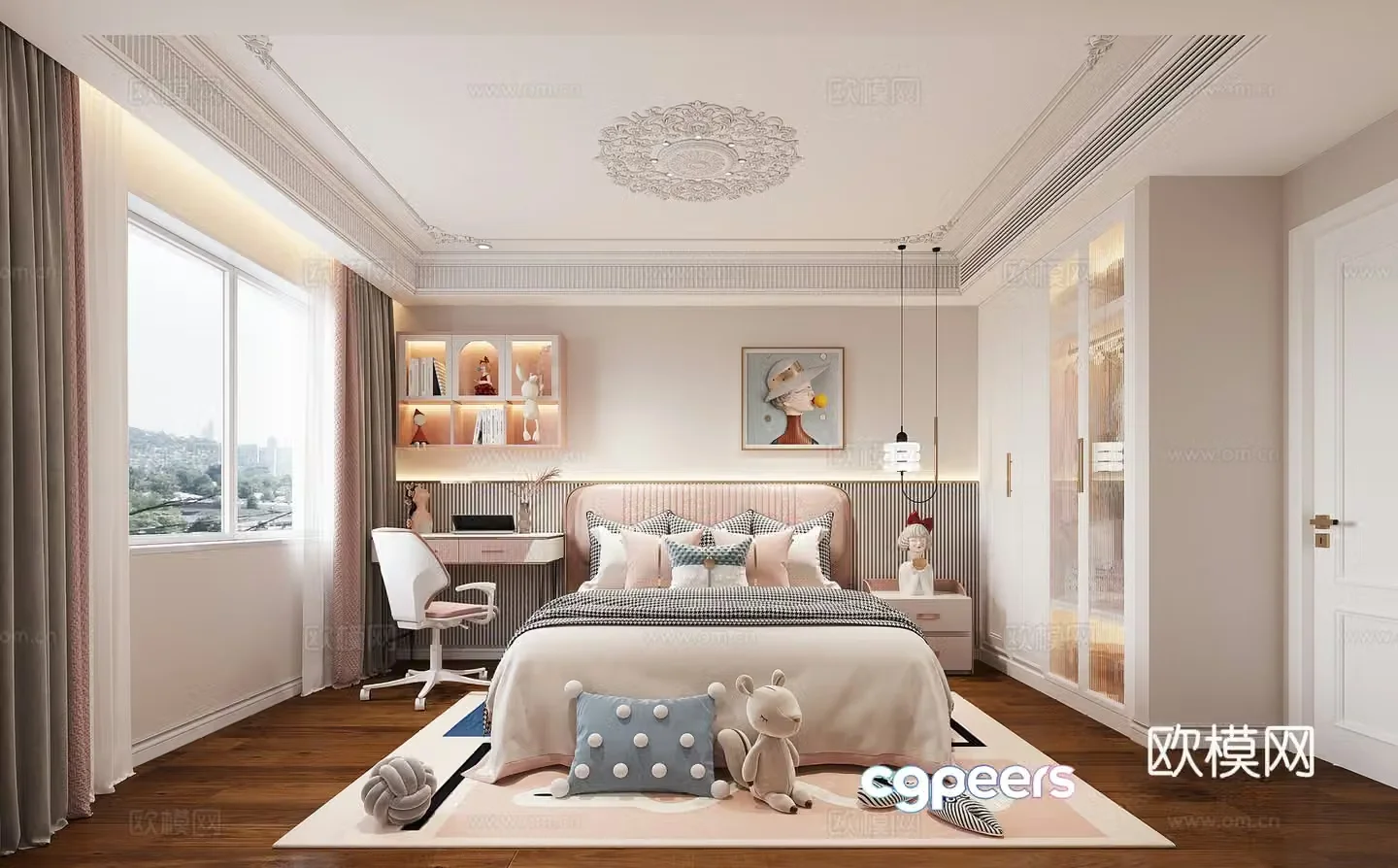 French children’s room 3d model