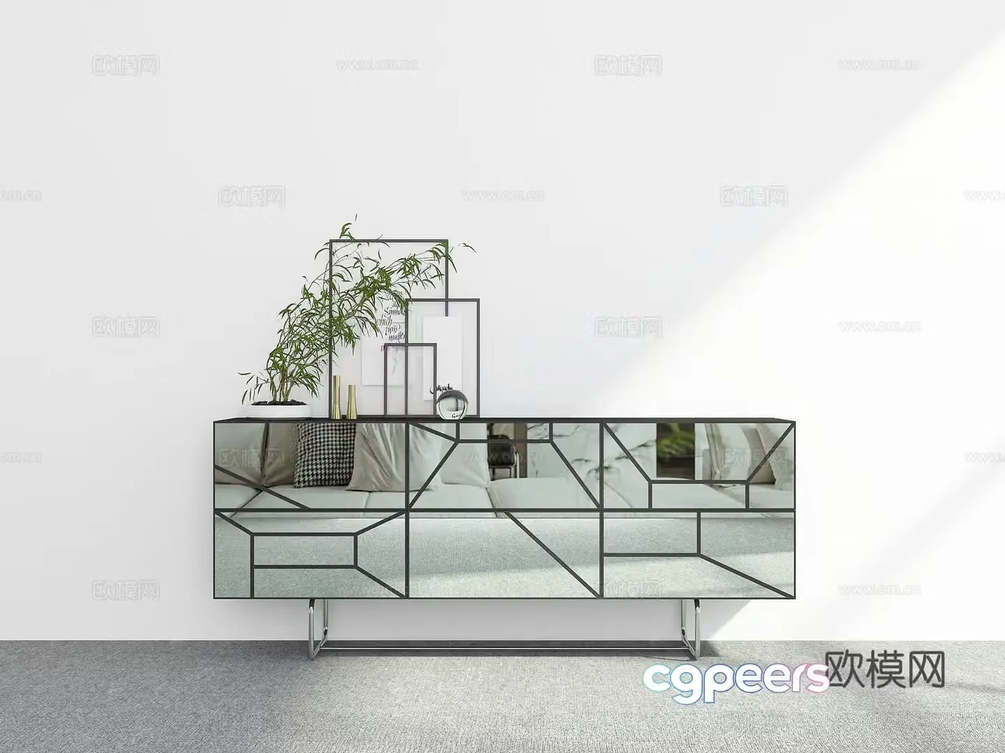 Modern sideboard 3D model