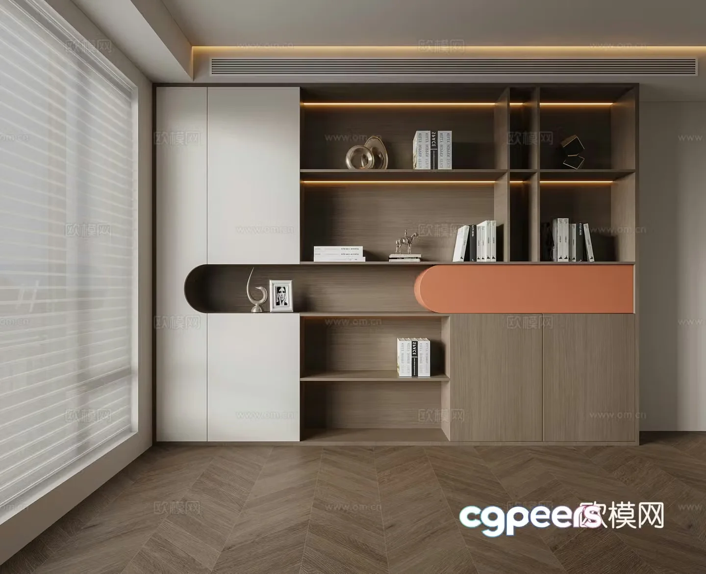 Modern decorative cabinet 3d model