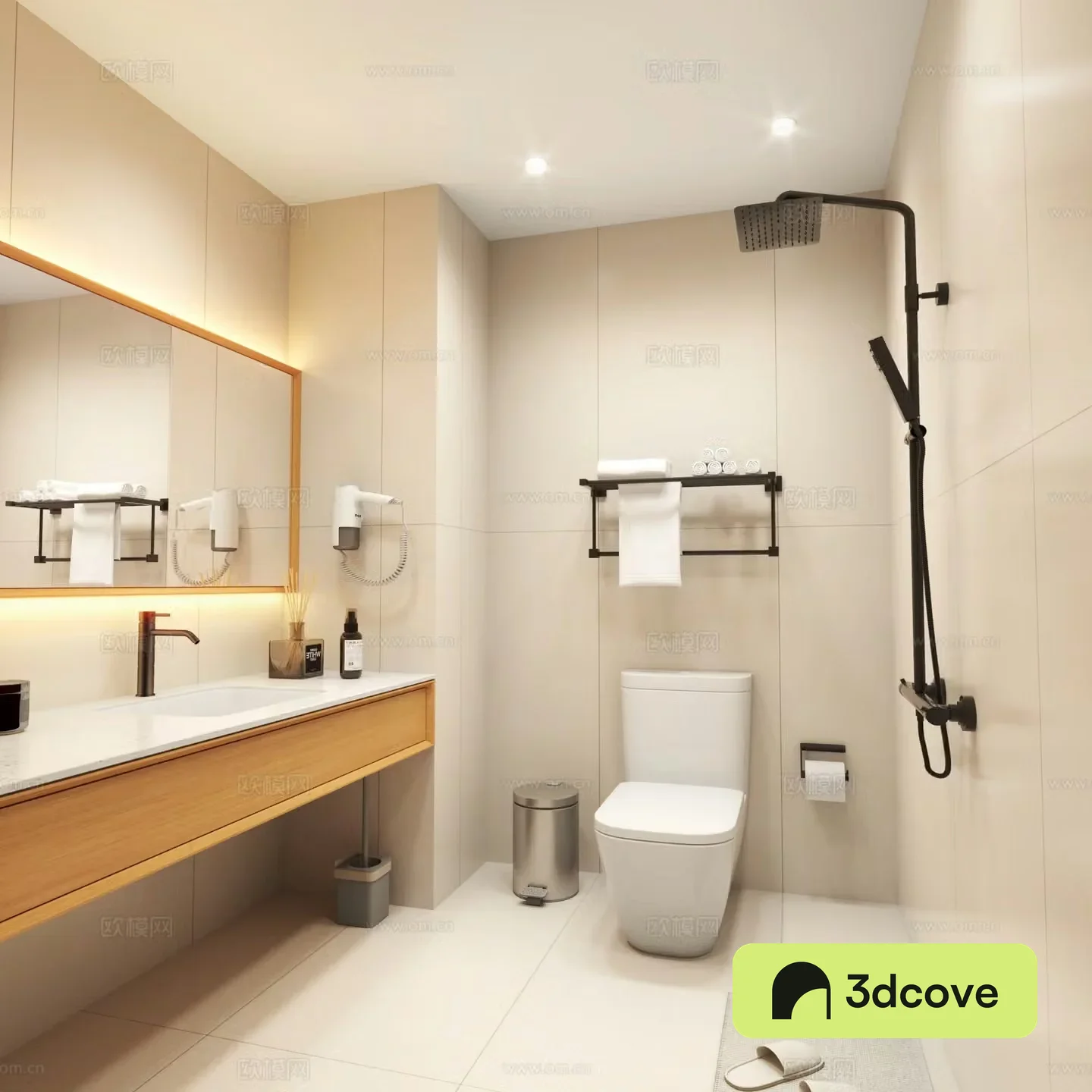 Modern hotel bathroom