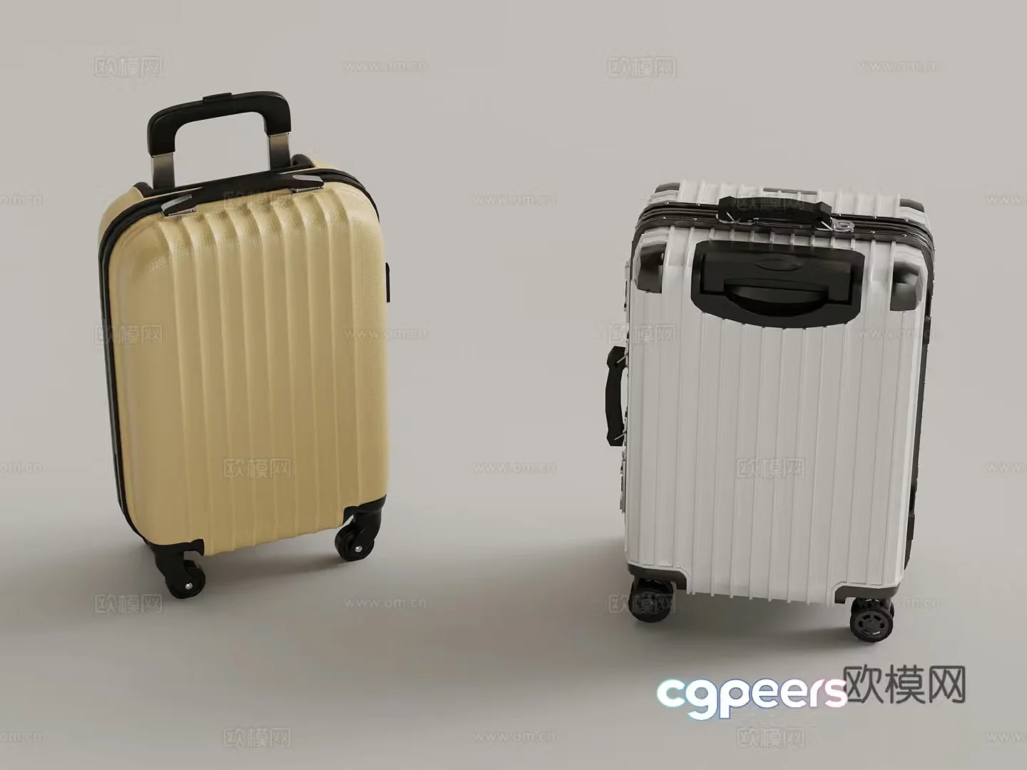 Modern suitcase suitcase 3d model