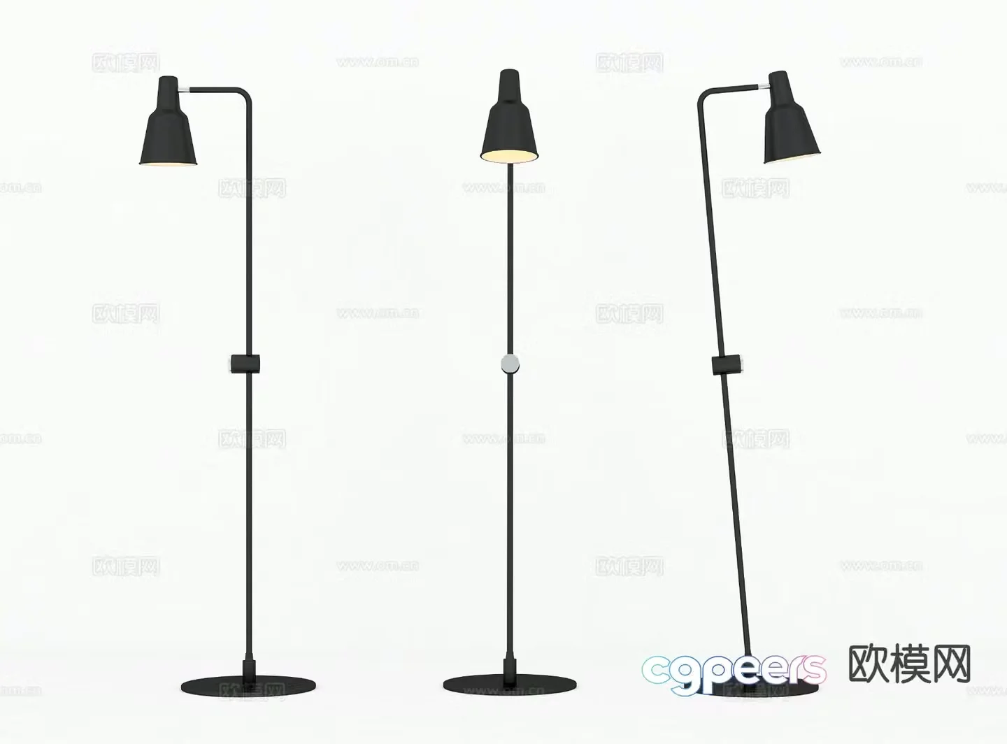 Modern floor lamp 3d model