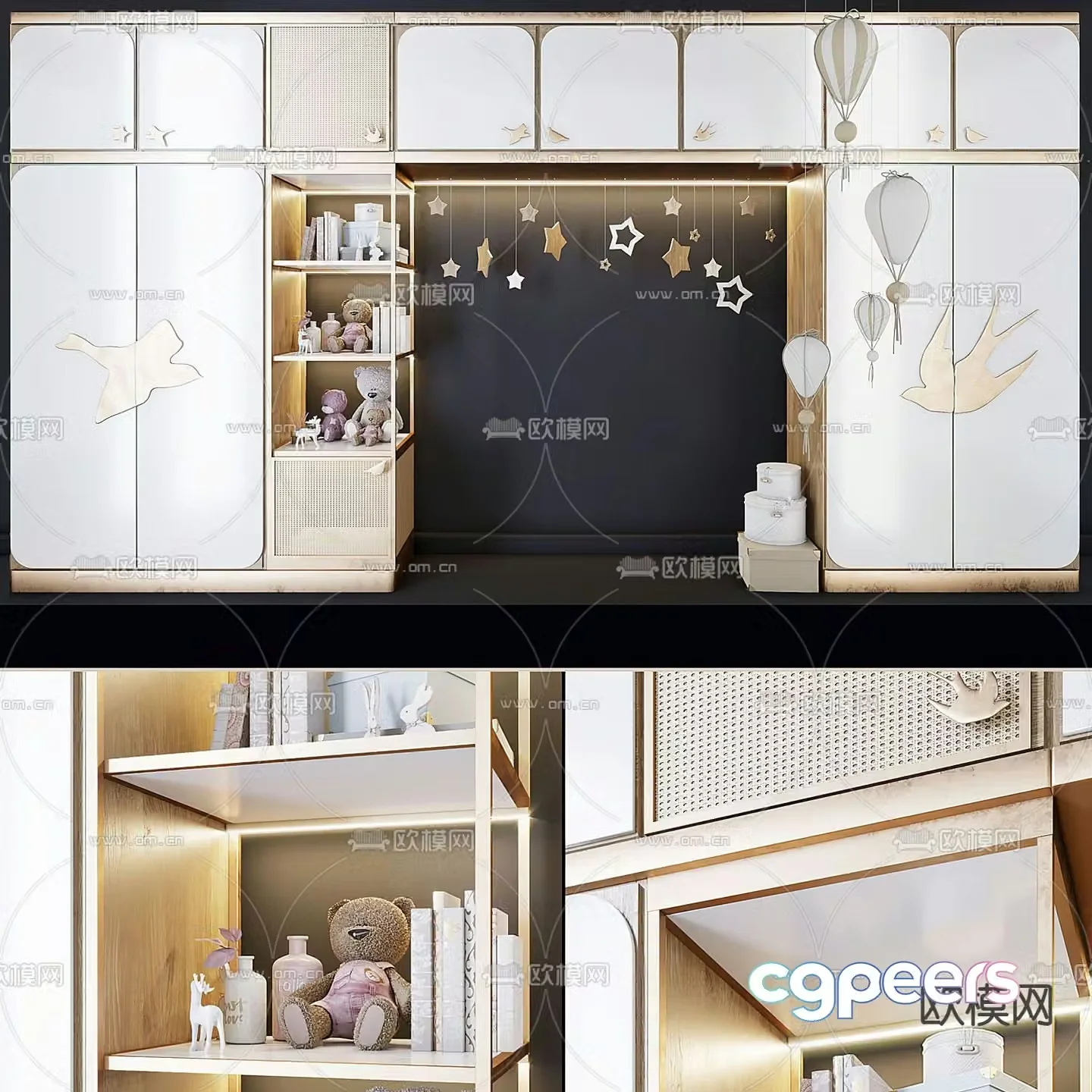 Children’s cabinet locker 3d model