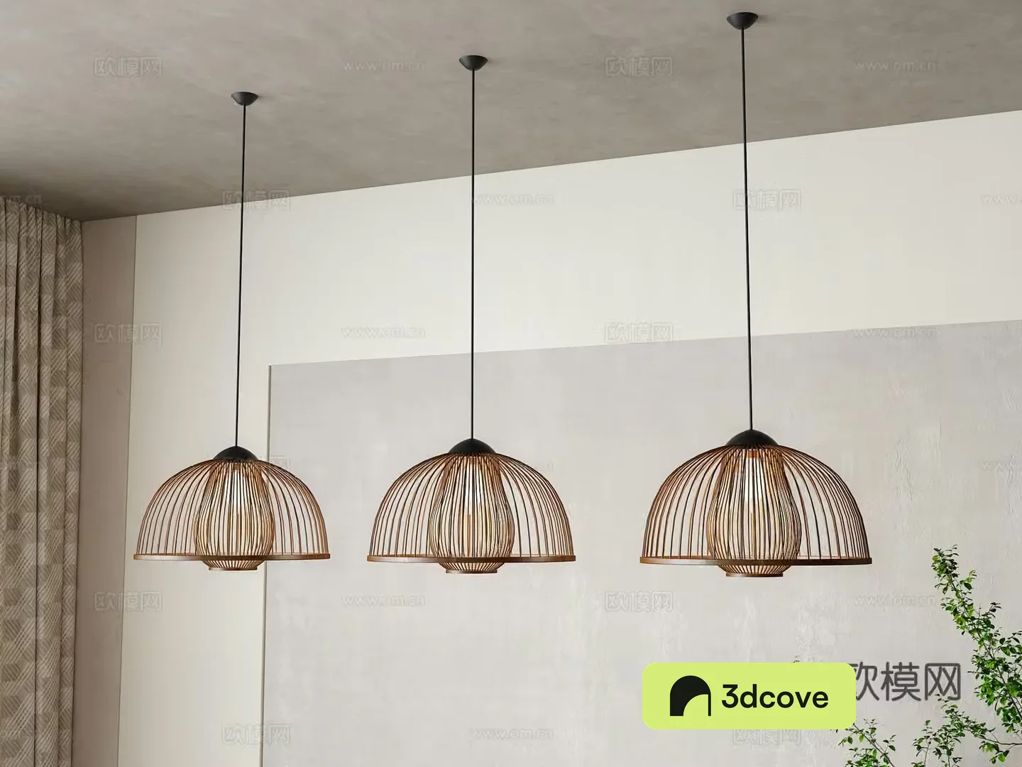 Wabi-sabi style chandelier