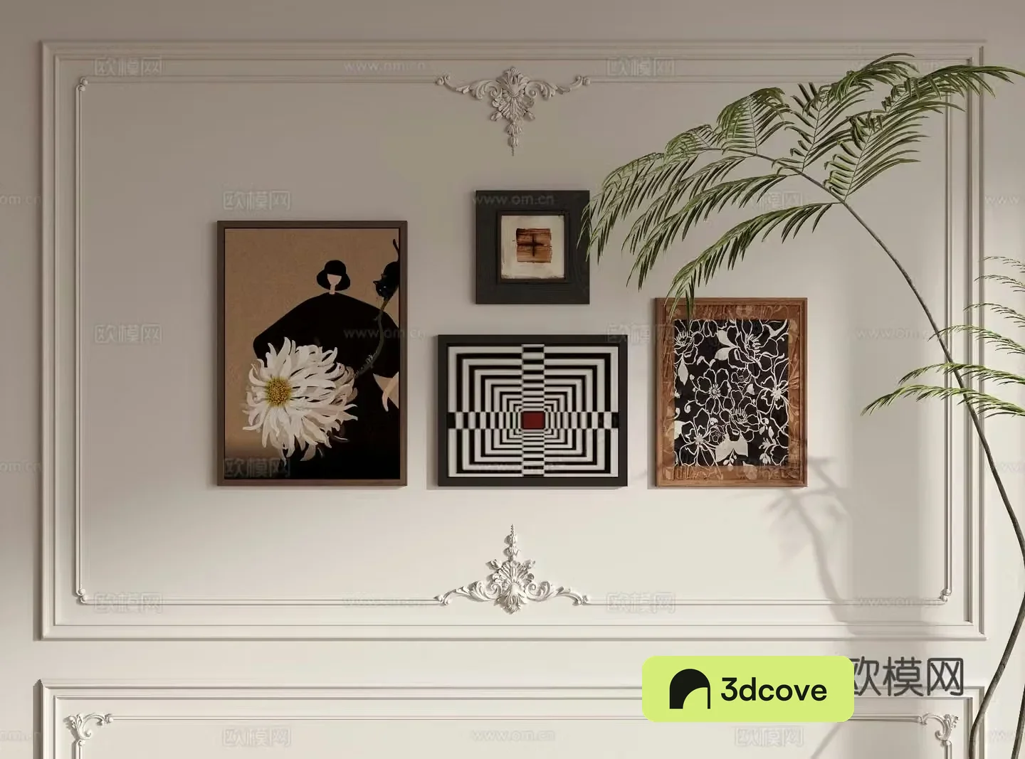 Medieval style decorative painting retro painting hanging painting