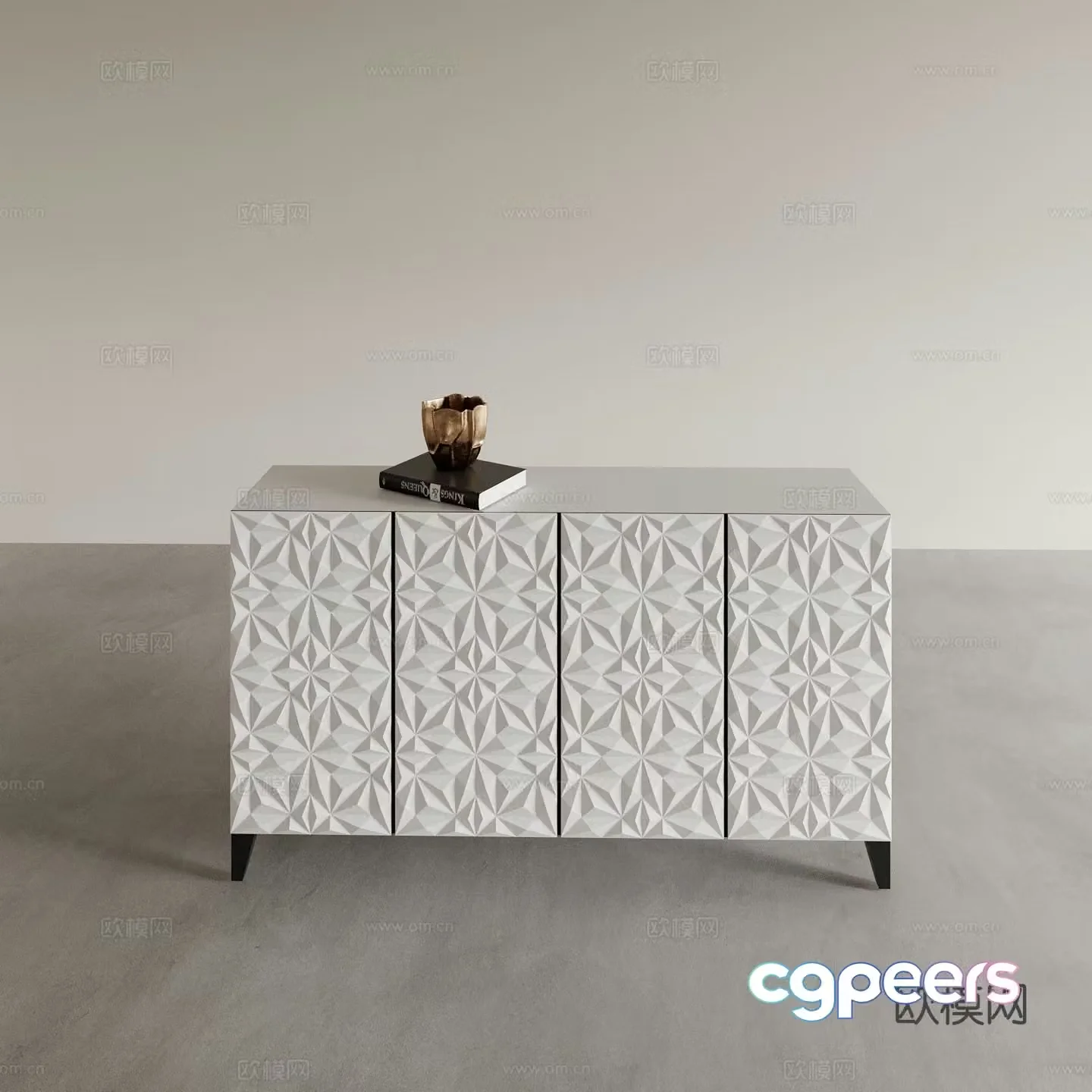 Modern entryway cabinet side cabinet 3d model