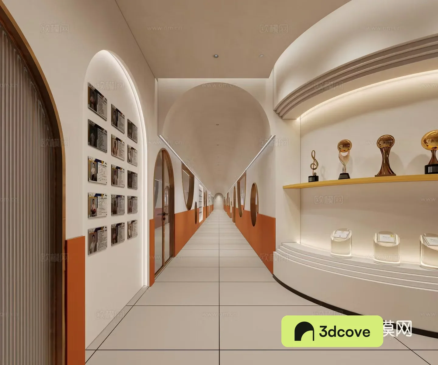 Modern kindergarten aisle