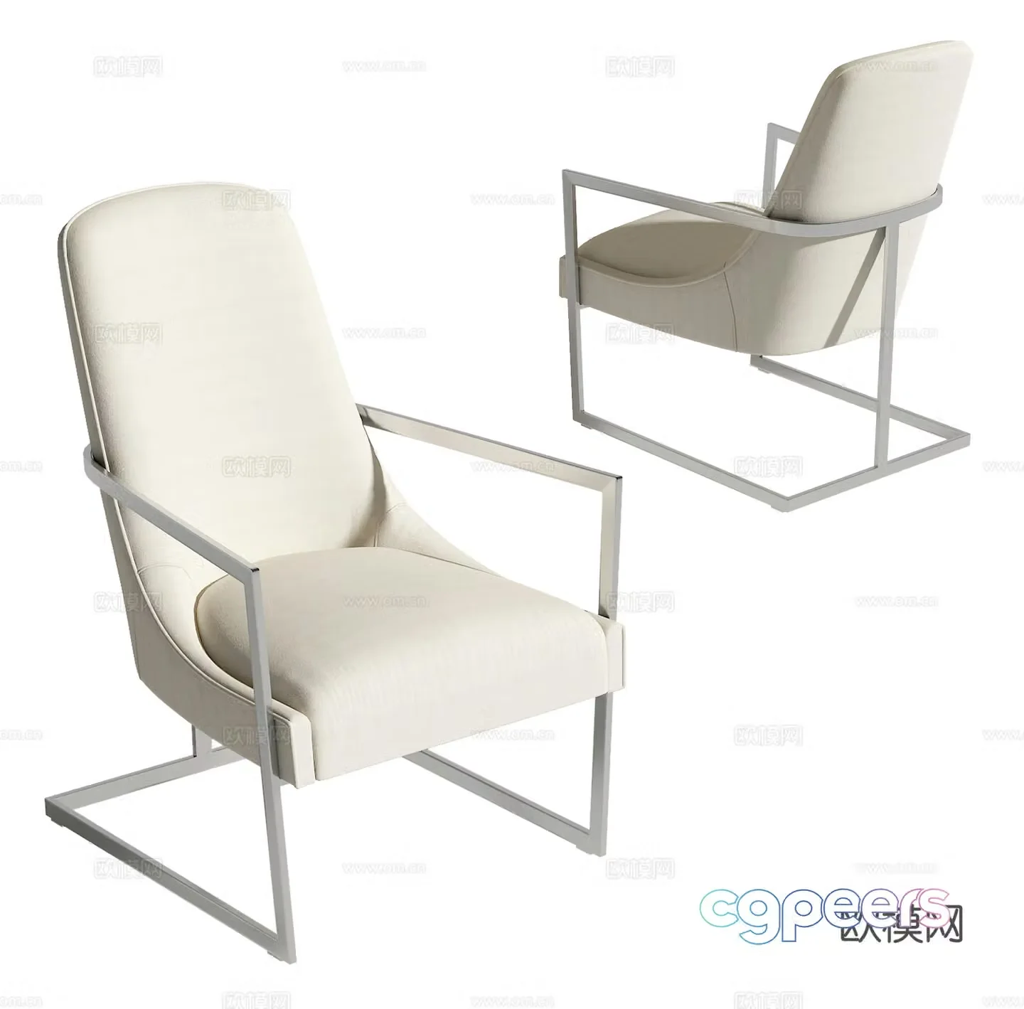 Modern leisure chair 3d model