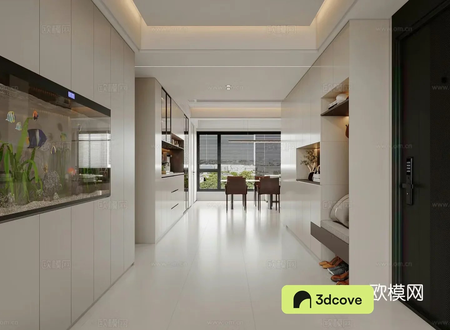 Modern restaurant dining table shoe cabinet bathtub entrance hall wine cabinet simple living and dining room