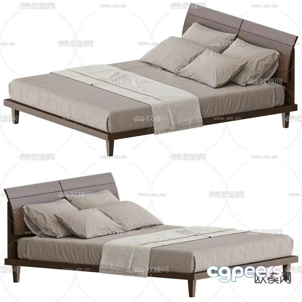 MisuraEmme double bed 3d model