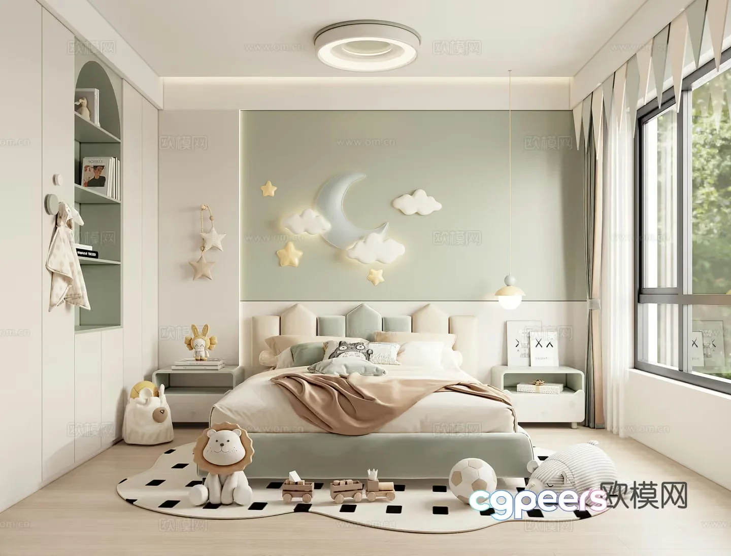 Cozy Children’S Bedroom 3D Model – 15166 – VRAY Render