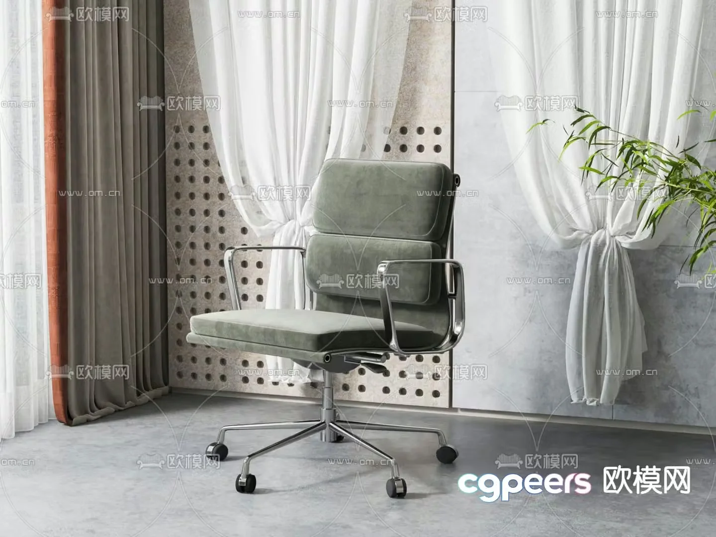 Office chair staff chair 3d model