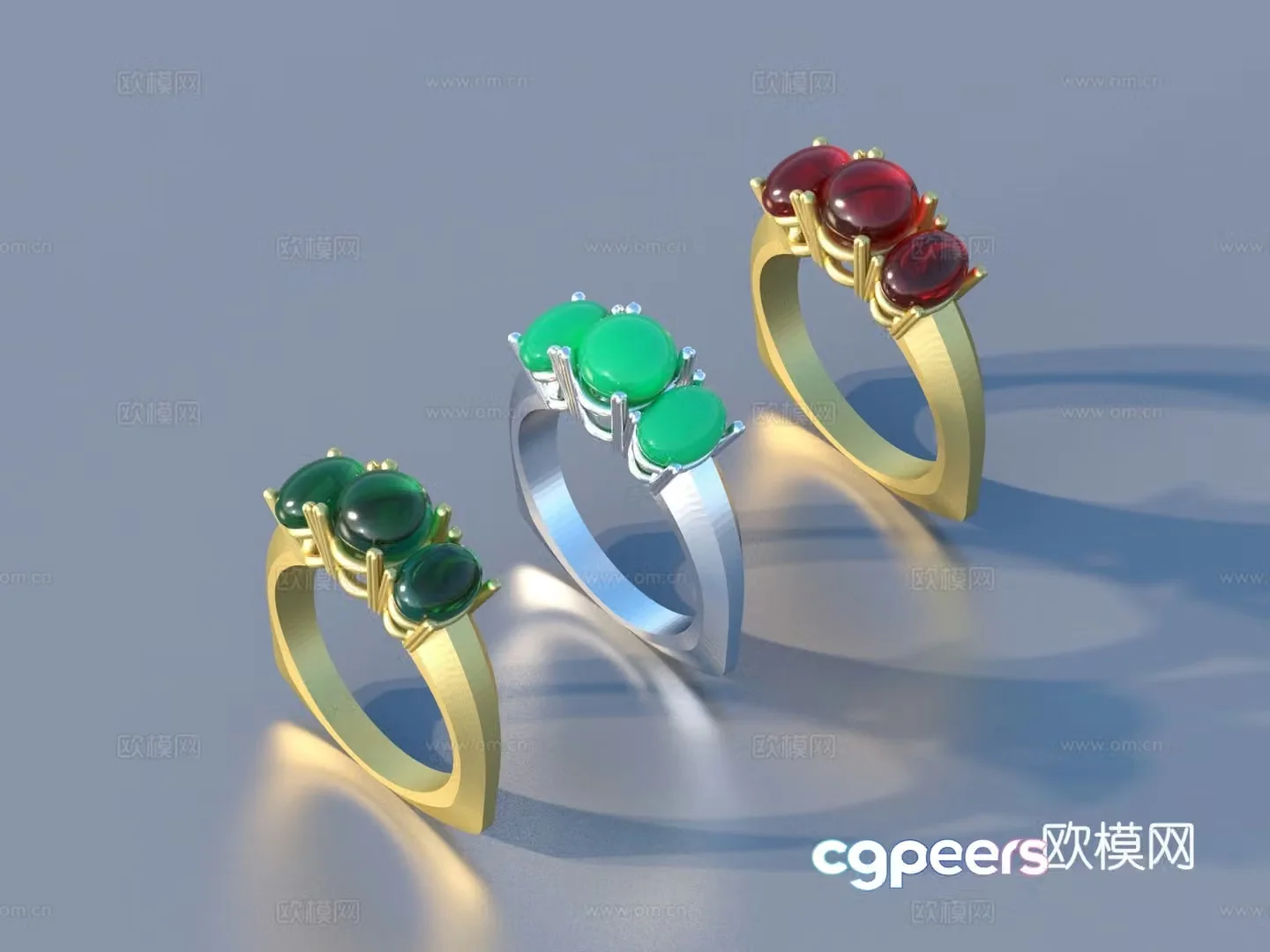 Ring Diamond Ring Gem Ring Gold Ring Silver Ring 3D Model