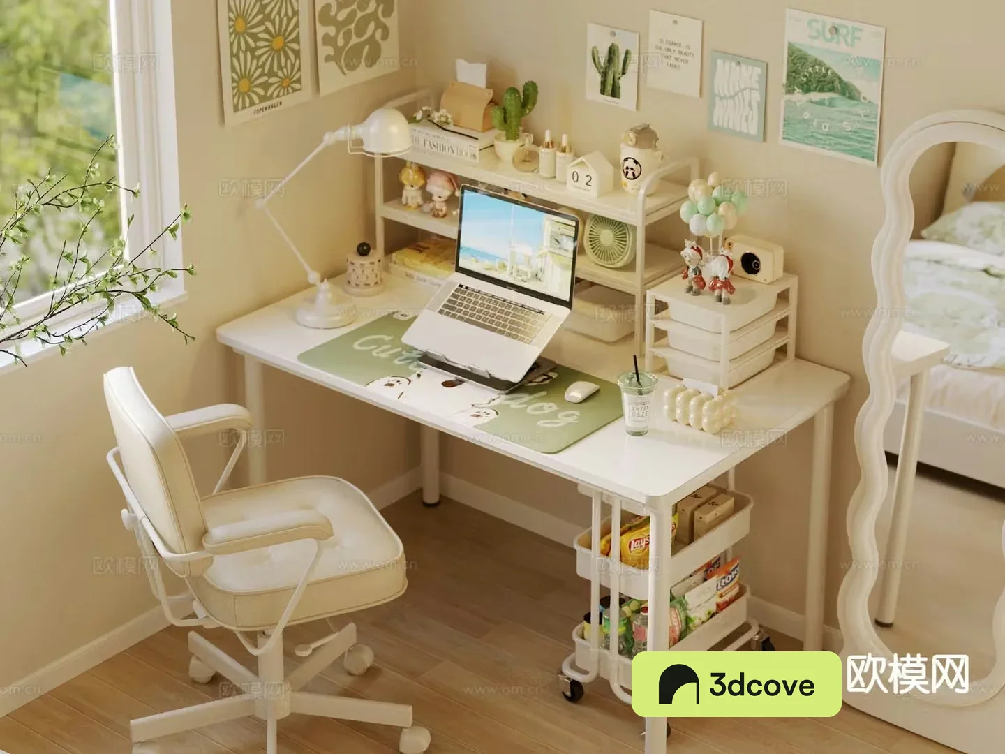 Children’s study table lifting table