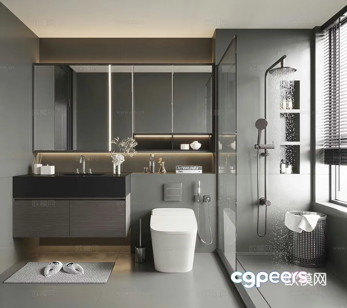 Modern bathroom 3d model