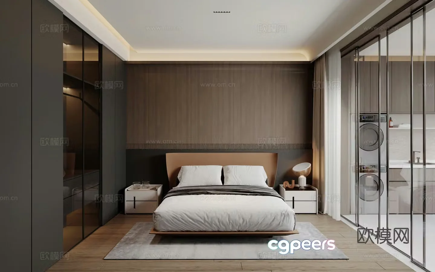 Italian bedroom master room 3d model