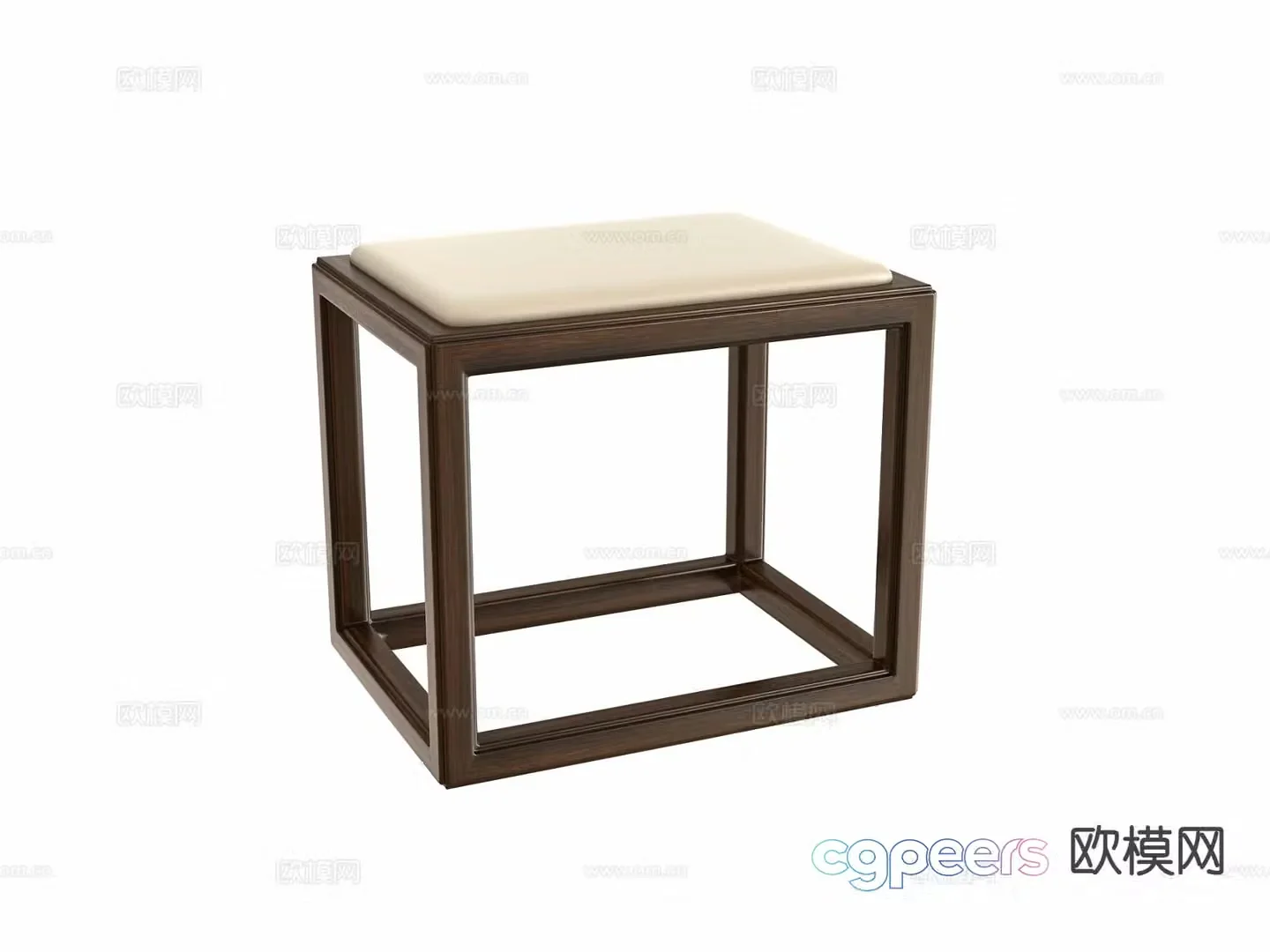 New Chinese style stool low stool 3d model